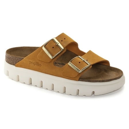 Birkenstock Arizona Pap Chunky Narrow Unisex Shoes Size 7, Color: Apricot