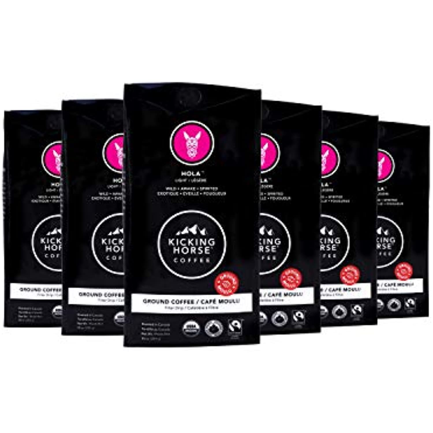 Kicking Horse Coffee Hola, Light Roast, Ground, 284 G (Pack Of 6