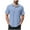 Light Blue, variant on FRSASU Polo Shirts for Men Long Sleeve Striped Printing Tops Summer Casual Loose Shirt Brown L