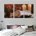 thumbnail image 3 of Ulloord s Massage And Beauty Club Towel Floral Canvas Painting s And Prints Wall Art Pictures for Living Room Bedroom Decor, 3 of 4