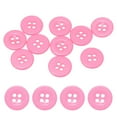 thumbnail image 1 of Botones de Costura Uxcell [10pcs] - 0.5 Pulgadas/ 12.5mm 20L Botones Redondos Planos de Resina de 4 Agujeros para Abrigos y Costura de Ropa y DIY - [Rosa], 1 of 6