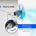 thumbnail image 3 of SET DE 2 VENTILADOR 3 EN 1 SÚPER POTENTE DE 18 PULGADAS CON 5 ASPAS METÁLICAS TURBO GIRATORIO Y AJUSTABLE DE PISO Y PARED, 3 of 5
