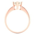 thumbnail image 4 of Solitaire Engagement Ring for Women - 2.5ct Natural Morganite in 14K Rose Gold Promise Ring, 4 of 6
