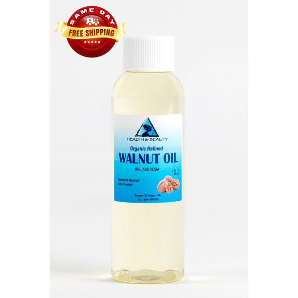 WALNUT OIL ORGANIC CARRIER COLD PRESSED PREMIUM NATURAL PURE 2 OZ
