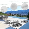 thumbnail image 3 of Dandelion Outdoor Rug for Patio/Deck/Porch, Non-Slip Large Area Rug 6 x 9 Ft, Black White Modern Country Rustic Plants Indoor Outdoor Rugs Washable Area Rugs, Reversible Camping Rug Carpet Runner, 3 of 8