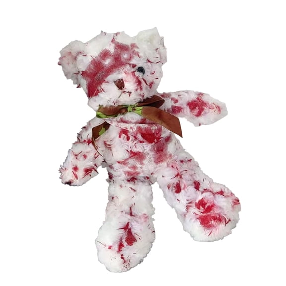 Horror Inspired Injured Small Bear Soft Plush Figure Realistic Bear Perfect for Adults and KidsHa110weenCollections