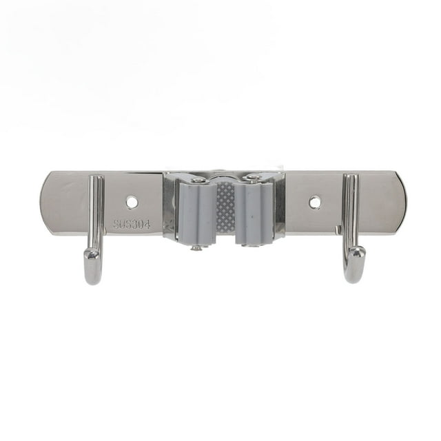 Soporte para escoba y trapeador montado en la pared, organizador de trapeador montado en la pared, colgador de escoba, organizador de trapeador montado en la pared, instalación sencilla