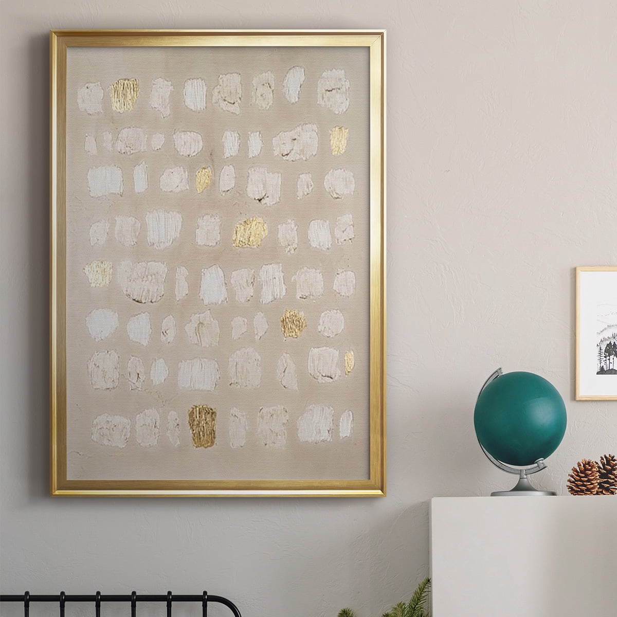Embellished Cobblestone I Premium Framed Print, in Gold, Black, or Silver - Ready to Hang