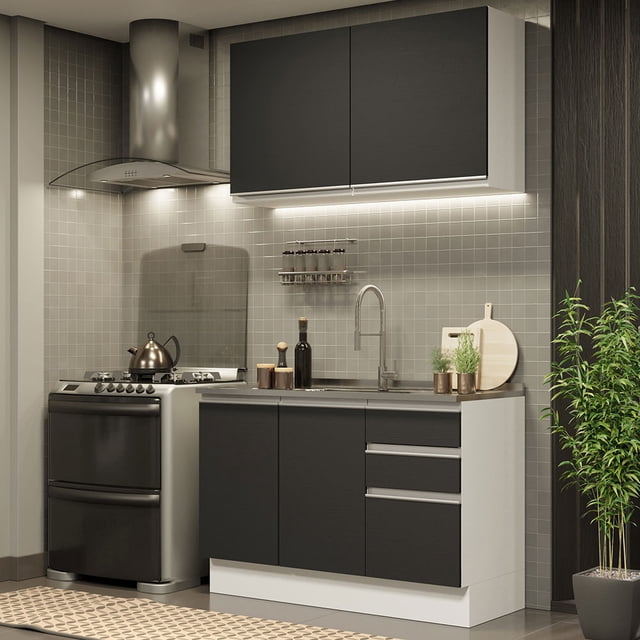 Cocina Integral Completa Modular Madesa Glamy 120cm BN 04