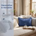 thumbnail image 5 of Unique Bargains 2 Pack Polyester Pillowcase Smooth Cooling Envelope Closure Navy Blue, 5 of 5
