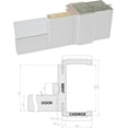 thumbnail image 4 of Sartodoors Solid French Double Doors, 12-Lite Clear Glass Panels, Wood with Regular Panel Frame Trims, Sturdy White Silk Finish for Bathroom/Bedroom | Felicia 3355 | Size:60"x84", 4 of 7