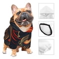 thumbnail image 3 of Balery Fiery Floral Pattern Sudadera con Capucha para Perros Pequeños – Ropa para Mascotas, Disfraz para Perros y Gatos, Ideal para Fiestas y Cosplay-Medium, 3 of 7