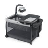 Chicco Lullaby Zip All-in-One Playard with Toy Bar and Zip-and-Go Organizer - Driftwood (Grey), New
