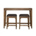 thumbnail image 3 of Ashford Brown Wood 3 Piece Sofa Console Set with Round Tapered Legs, 3 of 7