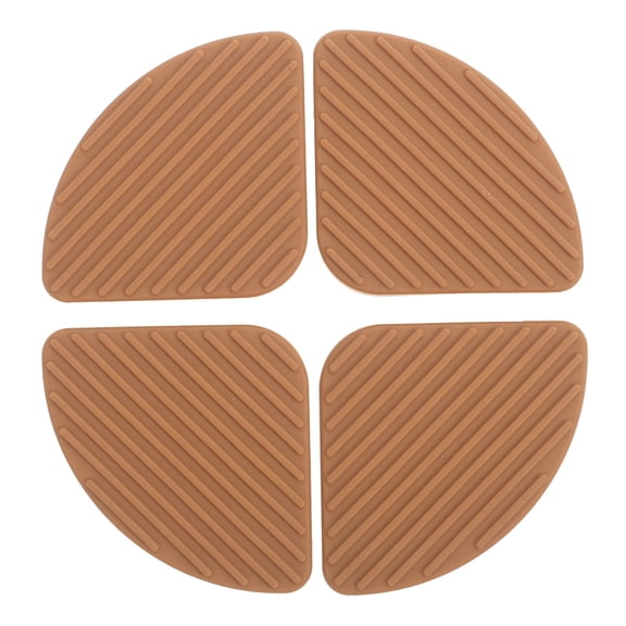 OUNONA 4-Pack Brown Non- Silicone Cutting Board Feet Pads for Kitchen Countertops, and