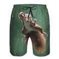 thumbnail image 3 of Salouo Squirrel Pattern Swim Trunks for Men,Men's Hawaiian Bathing Suit Swimsuits Quick Dry Swimming Board Shorts Beach Shorts with Pockets-Medium, 3 of 6