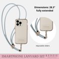thumbnail image 4 of Juego de cordones para smartphone KEDZIE de cuero vegano universal, 4 of 7