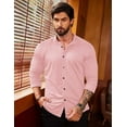 thumbnail image 5 of COOFANDY Men's Long Sleeve Button Up Dress Shirts - Athletic Fitted Slim Fit, 5 of 11