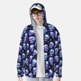 thumbnail image 2 of Balery crystal Skull Sudadera ligera de manga larga con capucha y protección solar UPF 50+ para hombre y mujer, ideal para pesca y running-3X-Large, 2 of 7