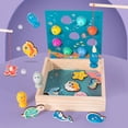 thumbnail image 1 of Puzzle de pesca de magnética polos Habilidad fina Educación s de de juguete Aprendizaje para regalos de vacaciones Hugo juego de pesca, 1 of 9