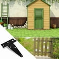 thumbnail image 5 of Decorative Design Heavy Duty Hinge, T-Strap Hinge for Smooth Experience, Rustproof for Full Surface Applications, 4 Pack for Barn Doors and Garden Gates, 5 of 5