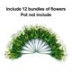thumbnail image 5 of Flores artificiales Ivydale White Silk Morning Glory, 12 paquetes, 5 of 9