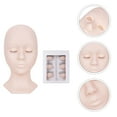 thumbnail image 2 of Shisuyan Eyelash Extension Practice Mannequin Head Pink 1 Set 28x13.5cm, 2 of 9