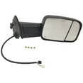 thumbnail image 3 of Right Passenger Side Black Textured Tow Mirror (Manual Flip-Up, Heated, Puddle Light, Turn Signal) - Compatible with 2013 - 2017 Ram 1500 2014 2015 2016, 3 of 3