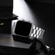 thumbnail image 4 of Correa de reloj de cadena de metal de acero inoxidable CHAO compatible con Apple Watch Series 8 7 6 5 4 3 2 1 SE plateada 41 mm 40 mm 38 mm, 4 of 5