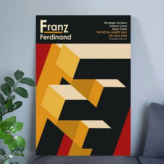 Limited Edition Franz Ferdinand Autographed Print Size 24''x36'' - The Future Box