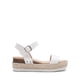 thumbnail image 2 of Sandalias de Cuña DREAM PAIRS con Plataforma y Adorno de Rafia en Blanco, 2 of 7