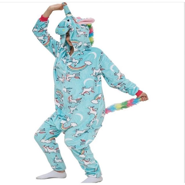 Disfraz de dibujos animados Unisex para adultos, pijamas de franela para Halloween y Navidad