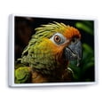 thumbnail image 2 of Designart "Parrots Creating Emerald Melodies II" Parrot Floater Framed Wall Art Prints, 2 of 5