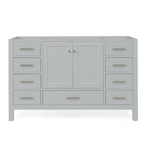 Ariel A055s-Bc Cambridge 54" Single Free Standing Vanity Cabinet Only - Grey