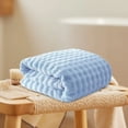 thumbnail image 5 of WZXPWT Velvet Bath Towel, 14"x30" Soft Fleece Towel, Highly Absorbent and Quick-Drying, Ideal for Shower, Pool, or Beach Use, Perfect Addition to Your Linen Collection(Blue), 5 of 6