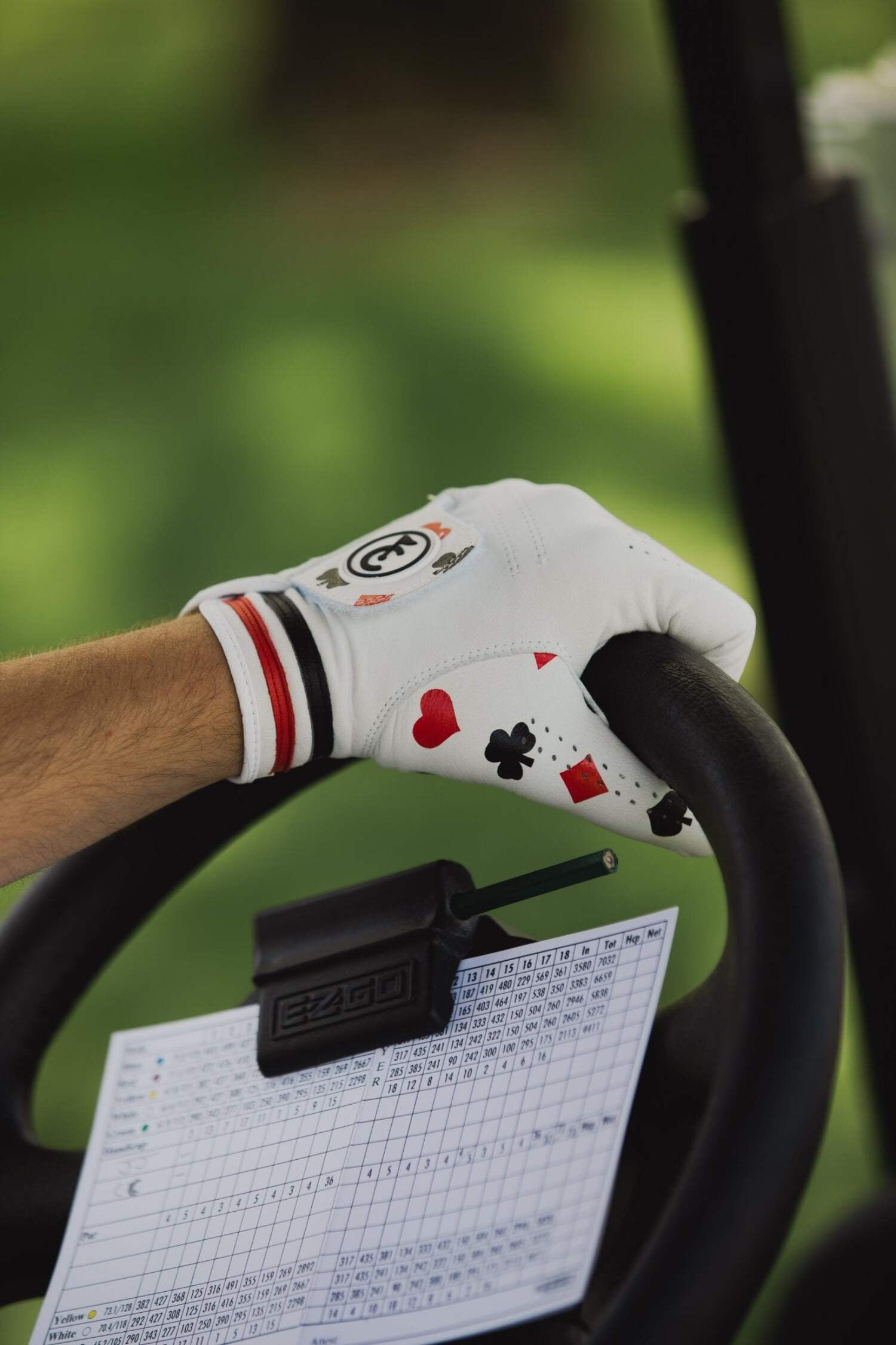 Texas Hole'em Poker Golf Glove | Premium Cabretta Leather & Supportive Palm Pad