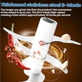 thumbnail image 4 of Electric Garlic Chopper Mini, 320 ml Cordless Food Processor with 6 Stainless Steel Blades, USB-Rechargeable for Onion, Ginger, Nuts, 4 of 9