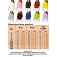 thumbnail image 2 of Uhndy Women Baggy Short Sleeve V-Neck Dolman Drape T-Shirts Top Beach Holiday Party Solid Tunics Tops Oversized Loose Tee Tops, 2 of 6