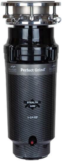Mountain Plumbing Waste Disposer - Continuous Feed 3-Bolt Mount 1-1/4 HP in Black - STEALTH1250