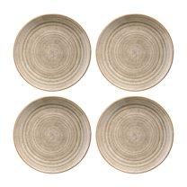 Terrain dia.8" h:1.5" 17 oz. Round Brown Porcelain Bowl (Set of 4)