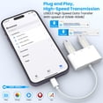 thumbnail image 4 of CHUANK 3-in-1 USB Adapter  2 USB Ports Can Use at the Same Time for SD Card Reader/ USB Flash Drive/ Hard Disk/ Keyboard/ Mouse  Suitable for Laptops  Tablets  and Phones  White, 4 of 7
