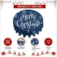 thumbnail image 4 of Luoshdecor Round Christmas Tablecloth,Plaid Reindeer Snowflakes Table Cover for Indoor Party Winter Holiday Kitchen Christmas Decorations 60 in, 4 of 6