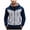 Navy, variant on UAYOTSE Mens Color Block Fleece Full Zip Hooded Jacket Drawstring Long Sleeve Hoodie for Street Wear and Daily Training