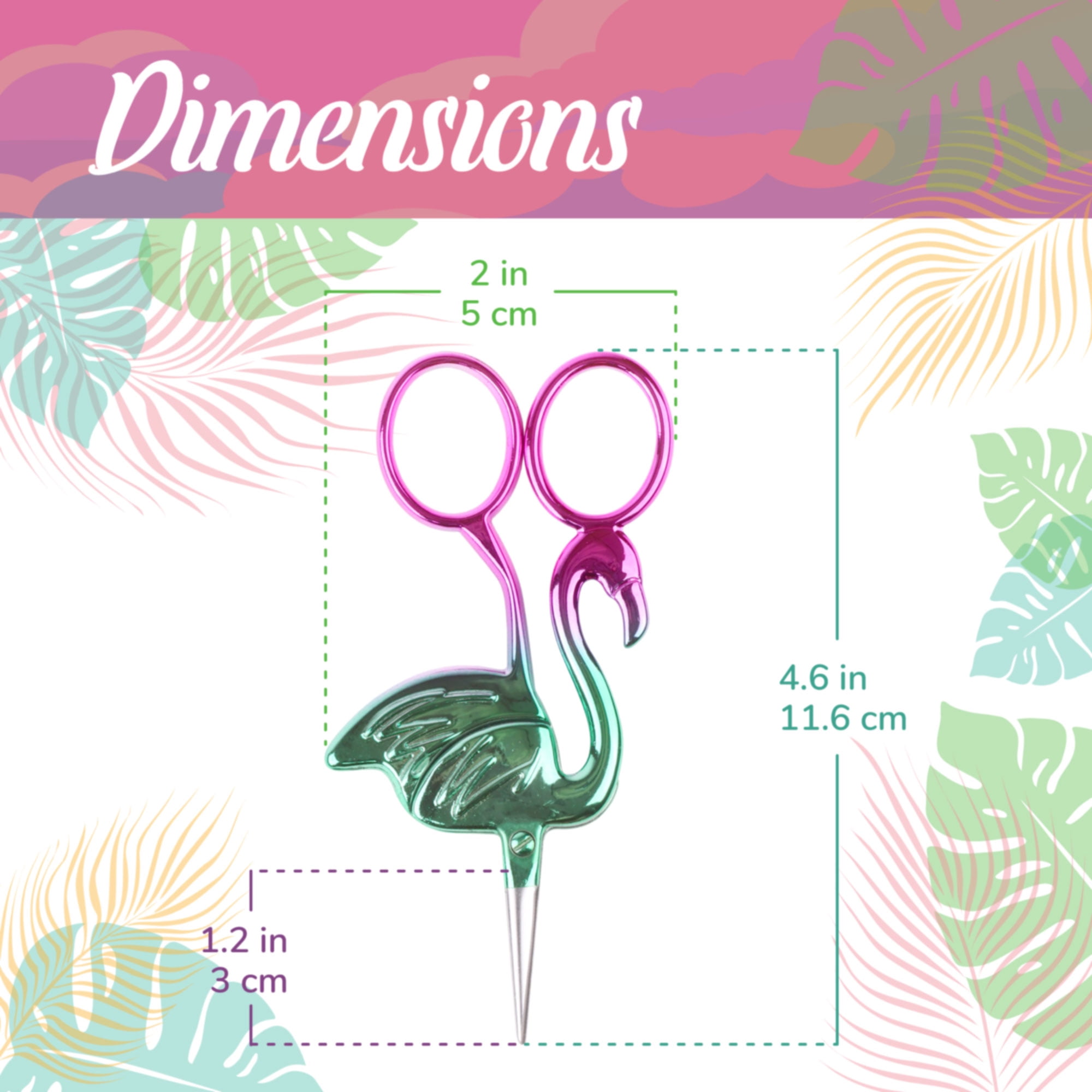JubileeYarn Flamingo Embroidery Scissors - Lush, Dewberry, Mint - 9 Total Scissors