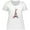 AA-White, variant on Inktastic Eiffel Tower in Paris with Flowers and Pink Banner Women's Plus Size T-Shirt