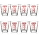 thumbnail image 1 of 8 tazas medidoras, vasos para espresso, vasos de vidrio transparente graduado, vasos medidores pequeños, tazas de onzas, tazas medidoras para hornear de 30 ml, 1 of 7