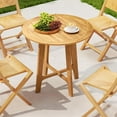 thumbnail image 6 of Resenkos Patio&nbsp;Dining&nbsp;Tables,Patio Tables,31.5 Inches Patio Dining Table with Slatted Tabletop and X-shaped Frame, 6 of 9