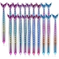 thumbnail image 1 of 20Pcs Pack Creative Cute Mermaid Gel Pens Ink Refill Fish Animal Fun Cool Journaling no Bleed Rainbow Desk Accessory School Office Supply Kawaii Christmas Teen Girl Kids Teen Nice Pen,Colorful, 1 of 3