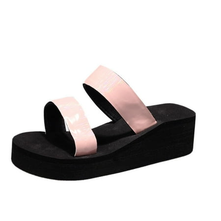 

2023 Women s Platform Sandals Slides Wedge Open Toe Sandals with Arch Support Casual Summer Comfort Beach