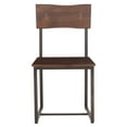thumbnail image 2 of World Interiors ZWBF189-2X Belfrie Acacia Wood Live Edge Dining Chair, Brown - Set of 2, 2 of 4